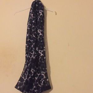 Black animal print infinity scarf